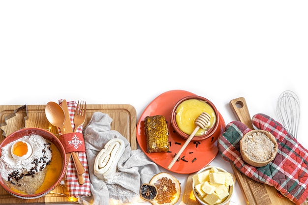 zestaw potraw na stole